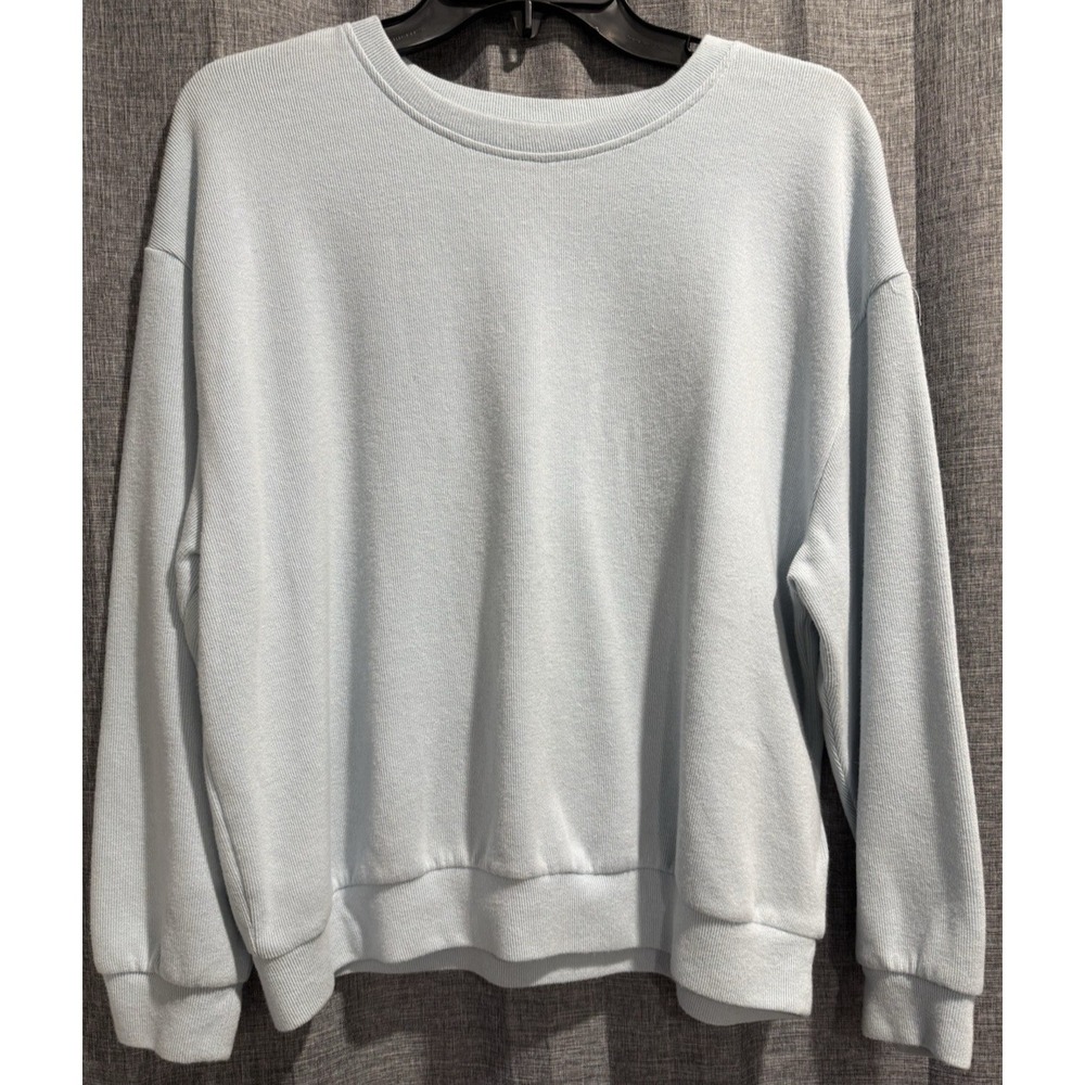 Buffalo David Bitton Ladies' Cozy Top Soft Blue Long Sleeve Size Large Staple